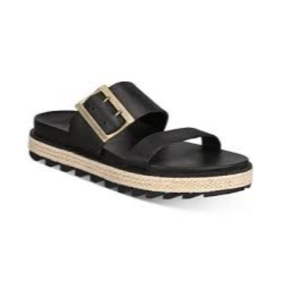 Sorel Shoes - Sorel Women's Roaming Buckle Slide Sandals featuring a leather upper Size 8